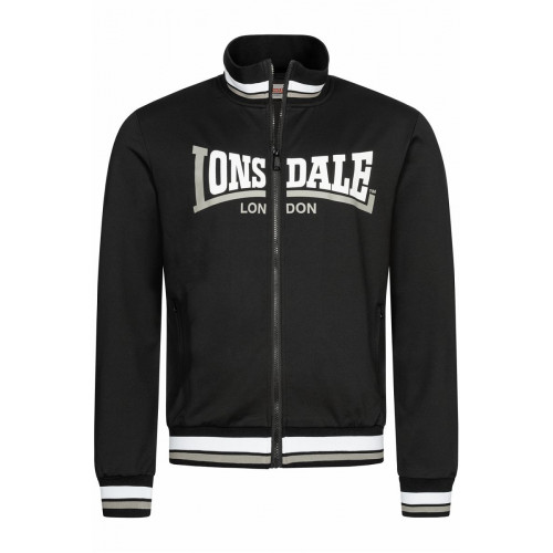 Tuta da jogging uomo tinta unita — polsini a costine, zip e tasche, Lonsdale