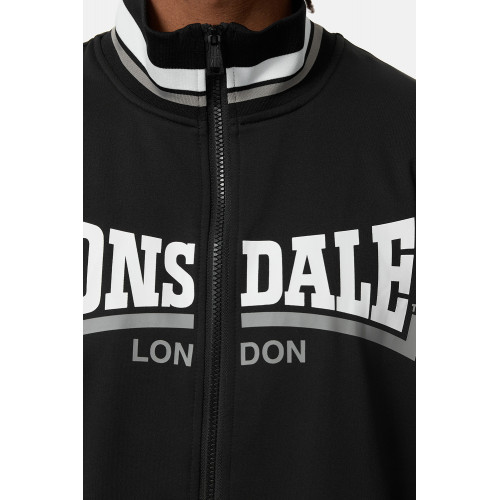 Tuta da Jogging Lonsdale - Tinta Unita con Polsini a Costine, Zip e Tasche