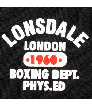 Bermuda en coton peigné 100% , taille élastique à cordon — Lonsdale