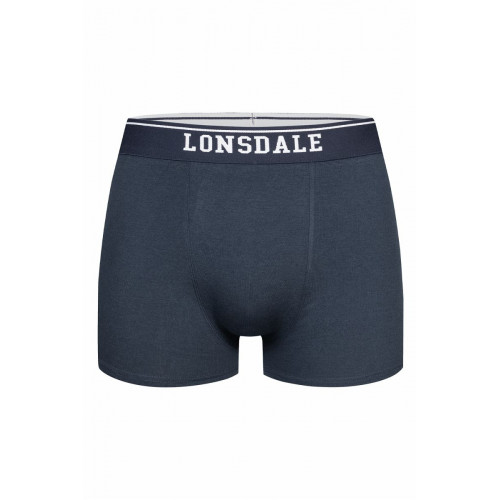 Boxer en coton stretch, lot de 2 mi-cuisses avec ceinture logotée — Lonsdale
