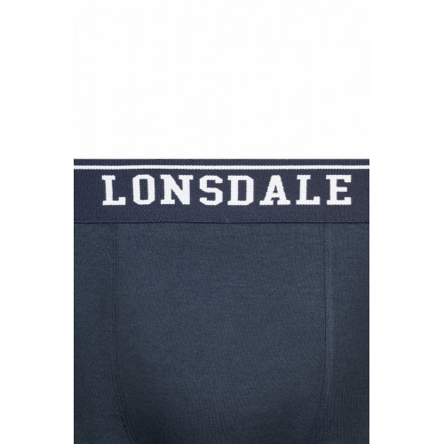 Boxer en coton stretch, lot de 2 mi-cuisses avec ceinture logotée — Lonsdale