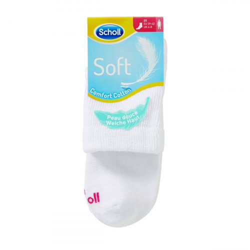 Chaussettes Quarter en coton peigné 2 paires — confort sportif mi-cheville Scholl