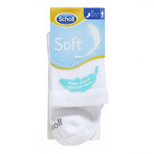 Linea Soft 2-pack combed cotton anti-odor ankle-high socks — Scholl