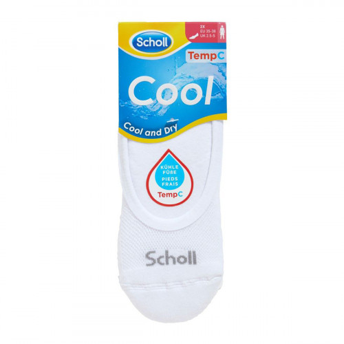 Chaussettes invisibles femme 2 paires, semelle éponge amortissante — Scholl