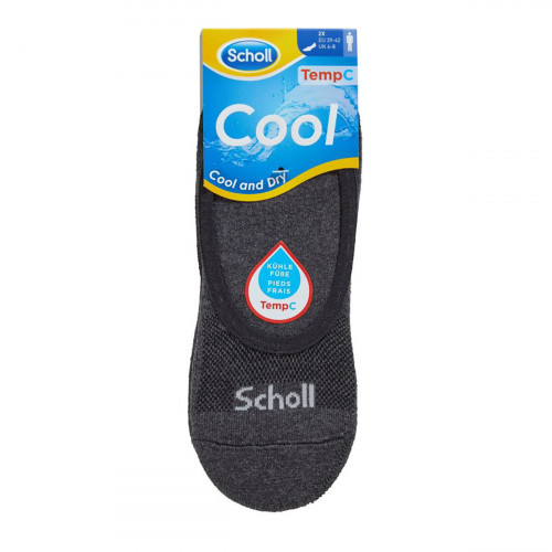 Calzini Invisibili da Uomo Scholl - 2 Paia Linea Cool in Cotone con Soletta di Spugna