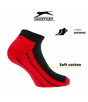 Calzini Sportivi da Uomo Slazenger - 3 Paia in Cotone Traspirante con Soletta in Spugna, Altezza Caviglia