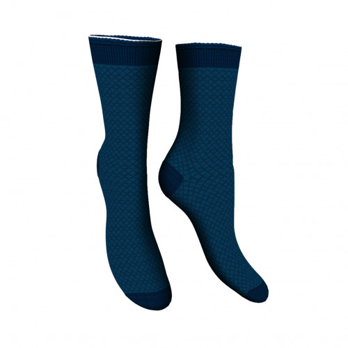 Women's argyle ankle socks, one-size EU 35/40, warm cotton — Zenzerò