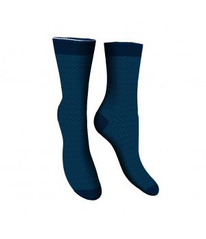 Women's argyle ankle socks, one-size EU 35/40, warm cotton — Zenzerò