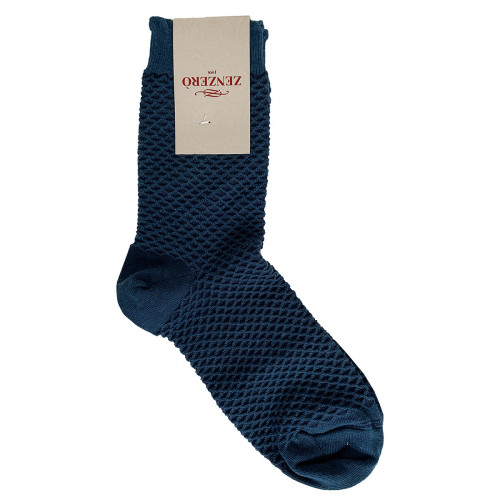 Calcetines cortos mujer con rombos, talla única 35/40 en algodón cálido — Zenzerò