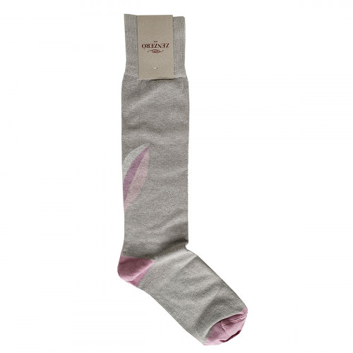 Calzini Donna Particolari Lunghi in Caldo Cotone con Motivo Floreale Zenzerò - Taglia Unica 35/40 in Vari Colori