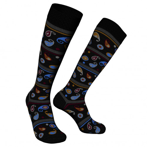 Lange Herrensocken 1 Paar Kaschmirmuster aus warmer Baumwolle Einheitsgröße 40/45 Zenzerò