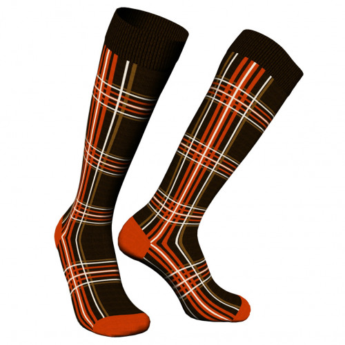 Calze lunghe uomo 1 paio — caldo cotone tartan Zenzerò