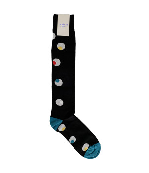 Calze Uomo Particolari Lunghe in Caldo Cotone con Fantasia Optical Speculare Zenzerò - Taglia Unica 40/45 in Vari Colori