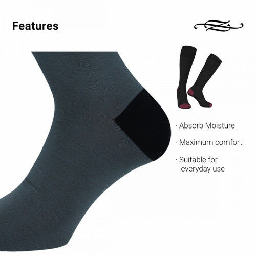 Lange Socken aus elastischer mercerisierter Baumwolle, 1 Paar Einheitsgröße 40-45 — Z ZENZERO' 1959