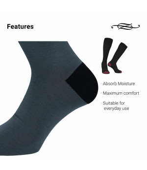 Chaussettes longues en coton mercerisé extensible 1 paire taille unique 40-45 — Z ZENZERO' 1959