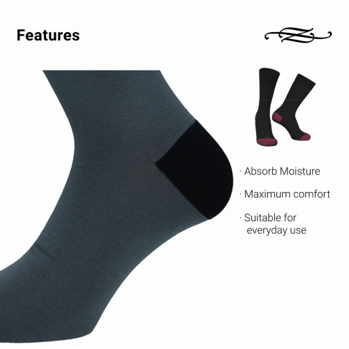 Calcetines invisibles de hombre 1 par, algodón mercerizado elástico talla única 40/45 — ZENZERO' 1959