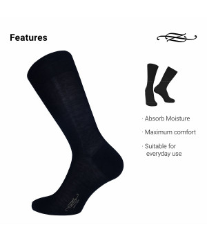 Kurze Herrensocken aus mercerisierter, angeschliffener Baumwolle — 1 Paar — weich und atmungsaktiv — Z ZENZERO' 1959