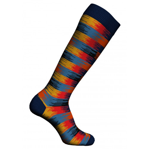 Men's long warm cotton socks — 1 pair, Equalizer pattern, one size 40/45 | Zenzerò