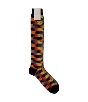 Calze Uomo Particolari Lunghe in Caldo Cotone con Fantasia Equalizzatore Zenzerò- Taglia Unica 40/45 in Vari Colori