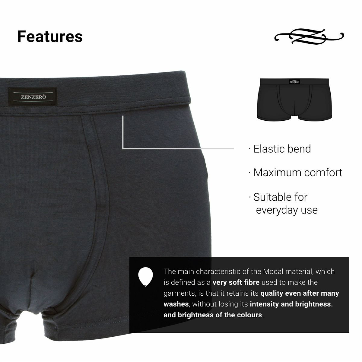 FreeFeel | Confezione Da 3 Boxer Neri In Bambù | Disponibile! | Trendhim - Foto 7