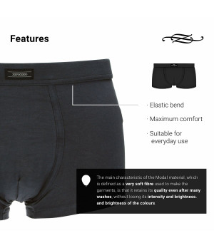 Boxer Uomo in Cotone Modal elasticizzato 1 pezzo traspiranti e morbidi — Zenzerò 1959