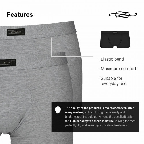 Boxers para hombre en algodón elástico 2 piezas corte regular — Z ZENZERO'