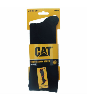 Chaussettes de compression graduée (15-18 mmHg) 1 paire — jusqu'au genou pour récupération musculaire Caterpillar