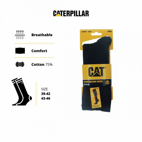 Calze a compressione graduata (15-18 mmHg) 1 paio — al ginocchio per recupero muscolare Caterpillar