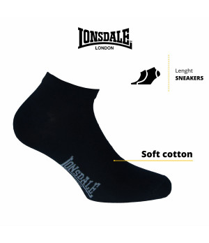 Chaussettes sneaker 8 paires — respirantes en coton peigné Lonsdale