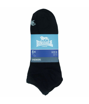 Sneaker-Socken 8er Pack — atmungsaktive gekämmte Baumwolle Lonsdale