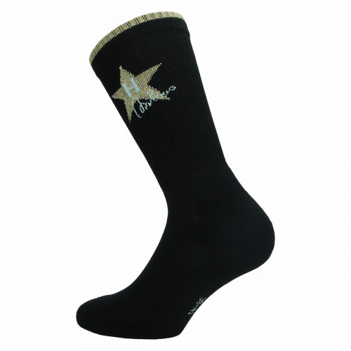 Calze Moda Donna da Tennis Girl Trend - 1 paio Cotone e Spugna con Stella Hollywood