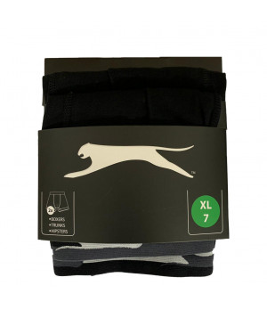 Boxer da Uomo Slazenger - 2 Pezzi in Cotone Elasticizzato Nero, Taglie M-XXL