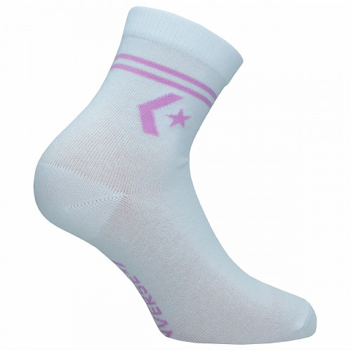 Calze da Donna Converse - 2 Paia con Logo Star Chevron Sopra la Caviglia
