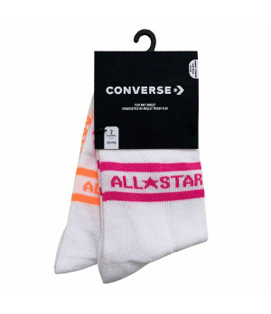 Calze da Donna Converse All Star - 2 Paia con Doppia Riga