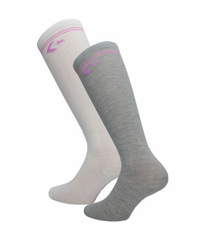 Women's tennis socks 2-pack — mid-calf cotton Converse