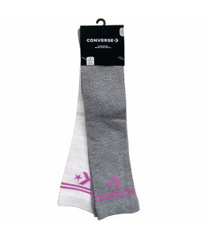 Chaussettes de tennis femme 2 paires — mi-mollet en coton Converse