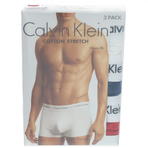 Boxer Uomo Calvin Klein - 3 Pezz a Vita Bassa - Cotone Elasticizzato