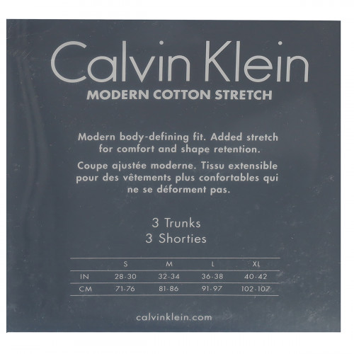 Boxer Uomo Calvin Klein - 3 Pezzi Aderenti