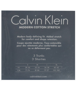 Modern Cotton Boxershorts 3er Pack, eng anliegend mit mittlerer Bundhöhe — Calvin Klein