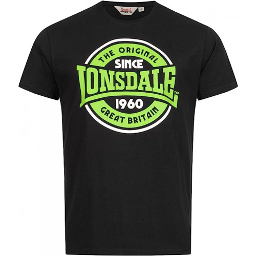 T-Shirt Uomo Lonsdale - Girocollo, Manica Lunga, 100% Cotone con Logo 1960