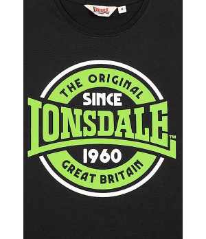 T-Shirt Uomo Lonsdale - Girocollo, Manica Lunga, 100% Cotone con Logo 1960