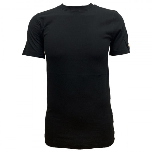 T-shirt basique 100% coton col rond homme, logo sur la manche — Caterpillar