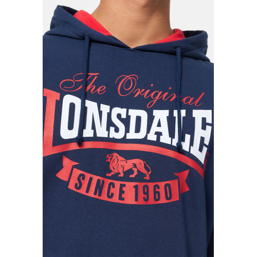 Kapuzensweatshirt aus 60/40 Baumwollmischung, Kängurutasche — Lonsdale