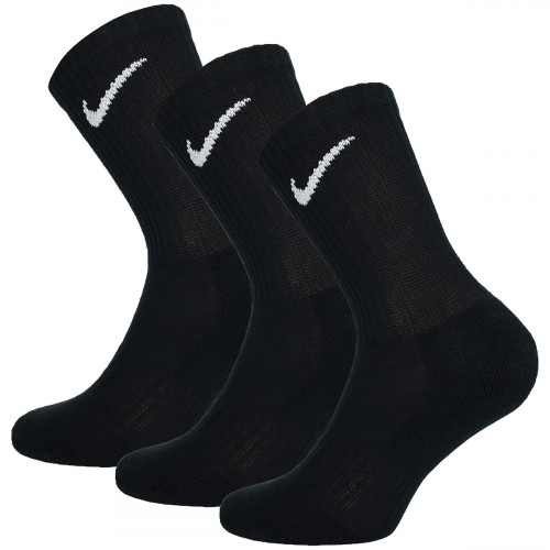 Nike Everyday Cushioned Socks — 3-pack, mid-calf cotton