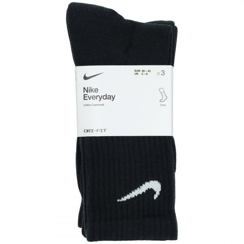 Chaussettes Nike Everyday Cushioned — lot de 3, mi-mollet en coton