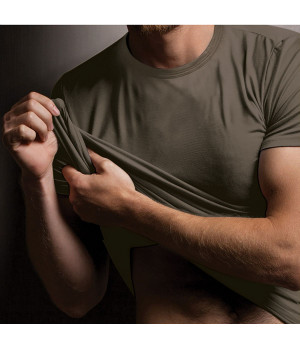 T-shirt col rond manches longues en coton modal extensible et respirant — Z ZENZERO' 1959