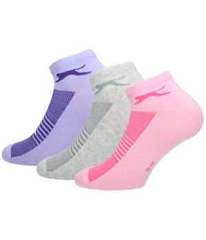 Calzini Sportivi da Donna Slazenger - 3 Paia in  Cotone Pettinato - Lunghezza Caviglia