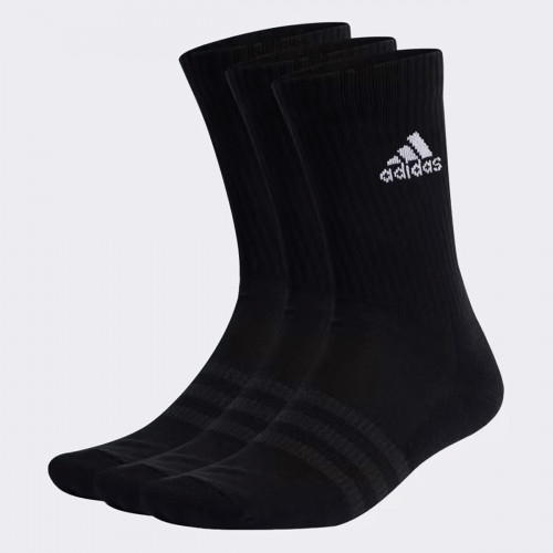 Calcetines de tenis 3 pares — algodón transpirable con plantilla acolchada Adidas