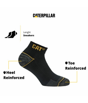 Arbeitssocken 3er-Pack — verstärkte Spitze und Ferse | Caterpillar