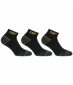 Work Socks 3 Pairs — Men's Reinforced Toe & Heel | Caterpillar